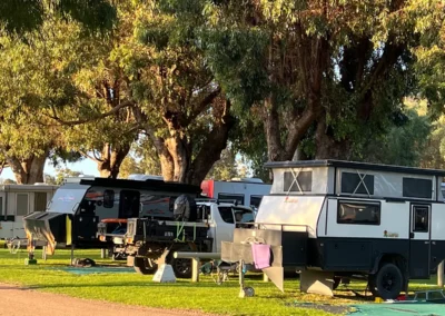 Parking space at Esperance Pink Lake Holiday Park